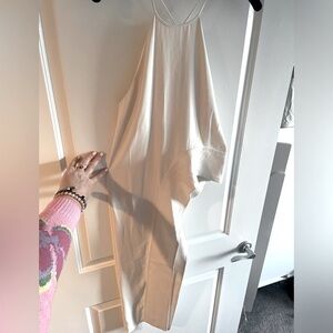 Halston Hertiage cream, asymmetrical top size XS